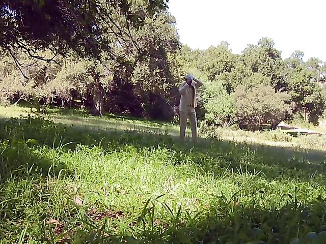 Beautiful blonde gets her pussy poked outdoors