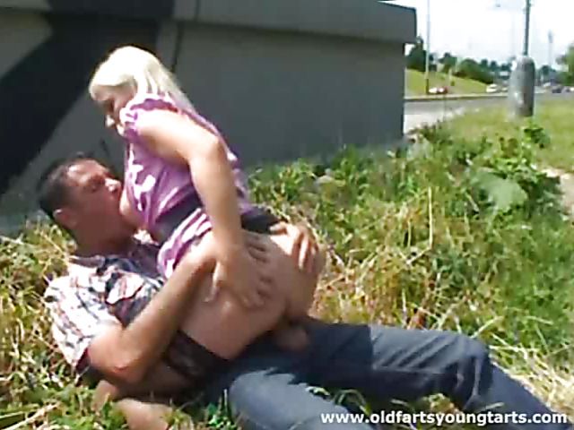 Veronika G masturbating and fucking in public