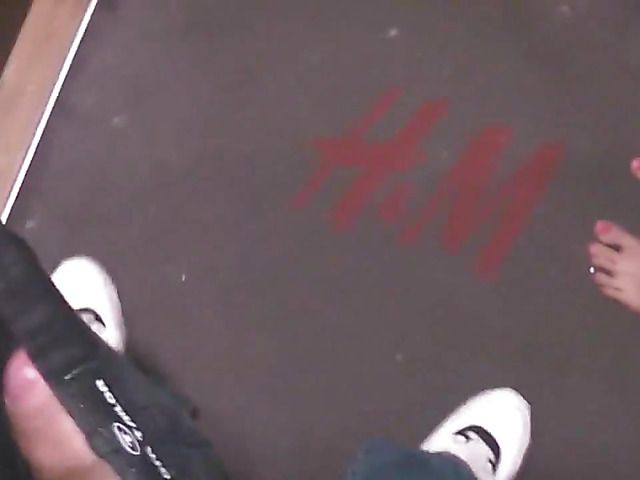 Sex in the changing room with cute teen GF