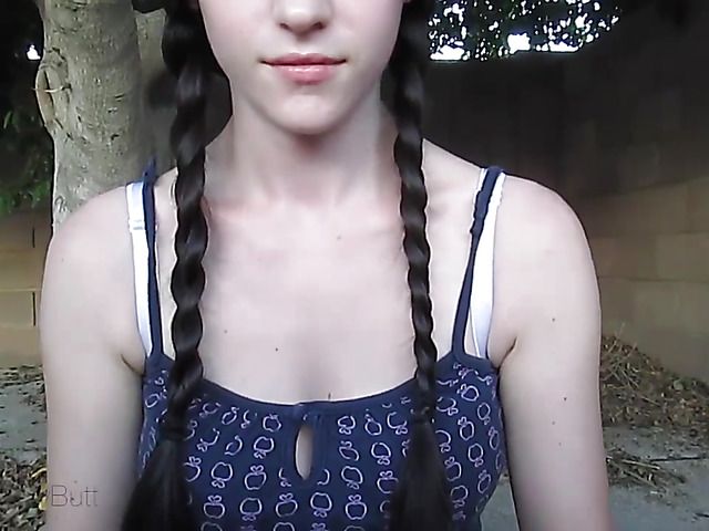 Cute amateur teen sucking dick