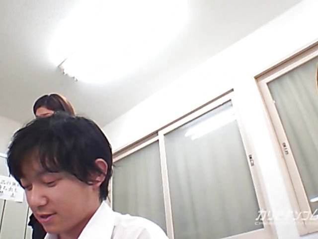 Asian gangbang and anal creampie with Riko Tanaka