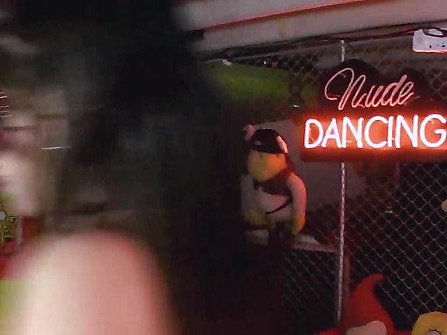 Sexy batgirl Kendra James striptease and bondage