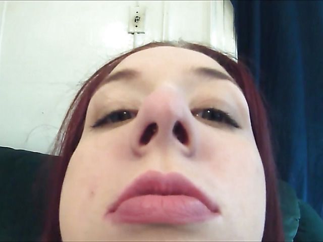 British redhead amateur with a pig nose