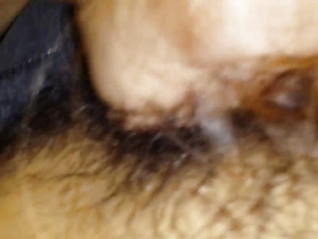 Korean girlfriend in mask gives a blowjob