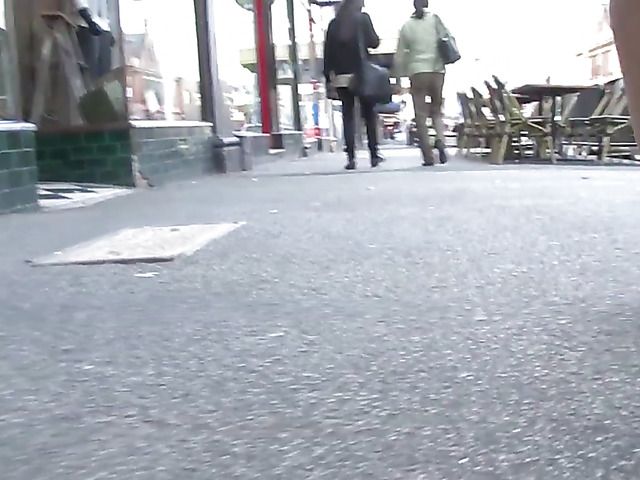 Pretty MILF in red reading and masturbating in public