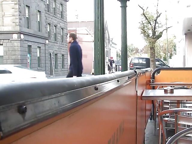 Pretty MILF in red reading and masturbating in public