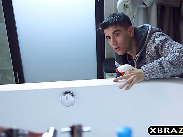 Huge boobs mom fucks her sons friend after they went out