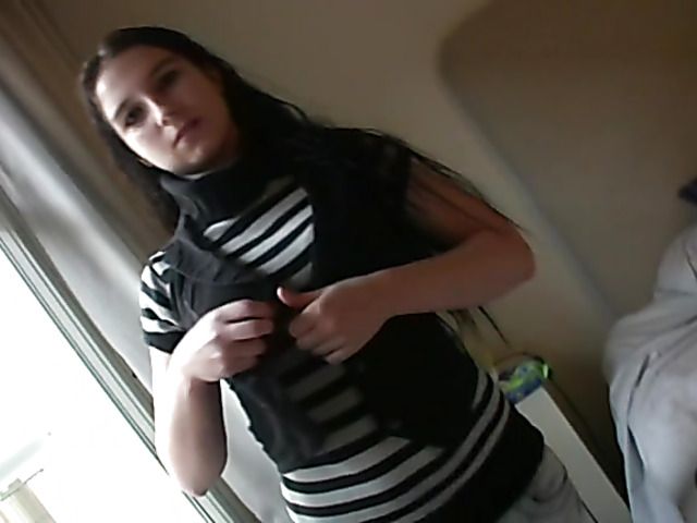 Sweet amateur babe gets banged by hairy older guy