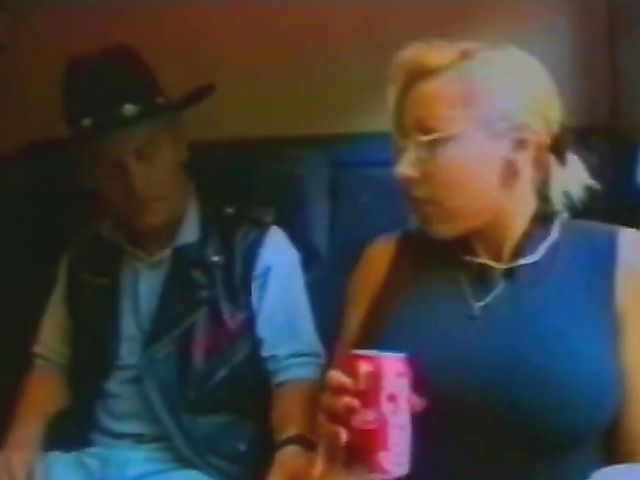 Vintage ass fucking on the train with a busty blonde