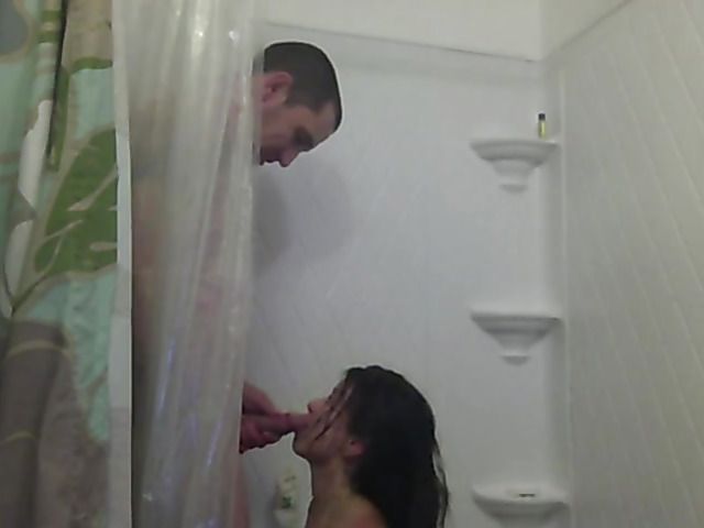 Hardcore shower face fucking teen