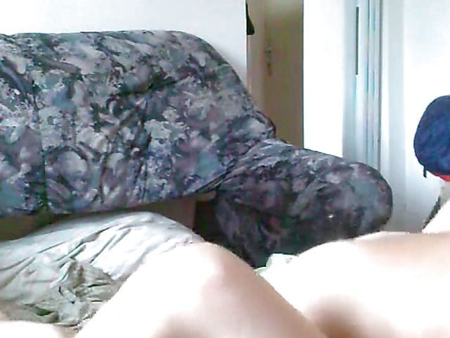 Skinny brunette rammed by two guys