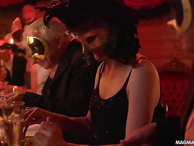 Horny swingers fuck wearing masks and costumes