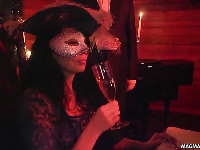 Horny swingers fuck wearing masks and costumes