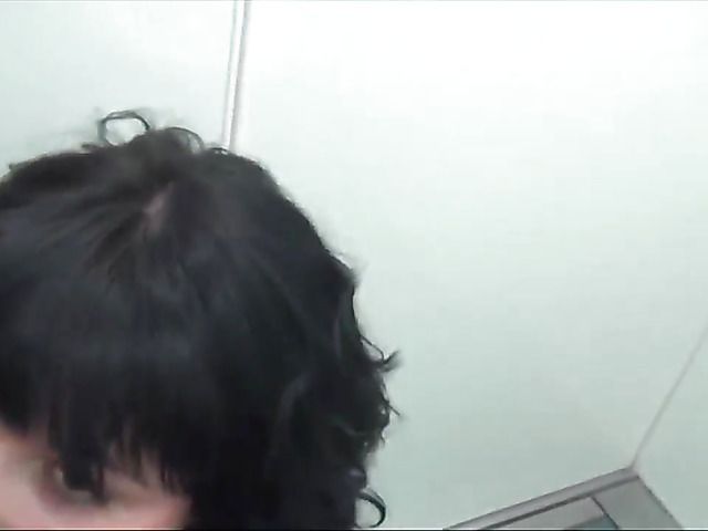 Cute brunette girl from the street sucks and fucks