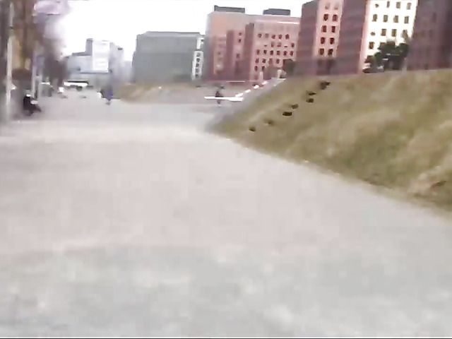 Cute brunette girl from the street sucks and fucks