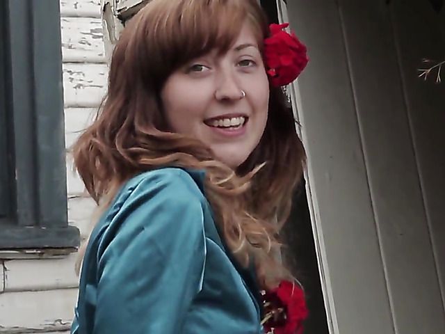 Ass cheeks spread and pussy exposed outdoors