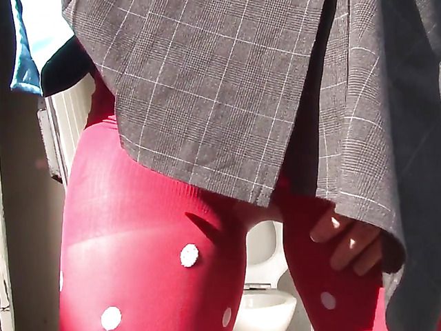 Ass cheeks spread and pussy exposed outdoors