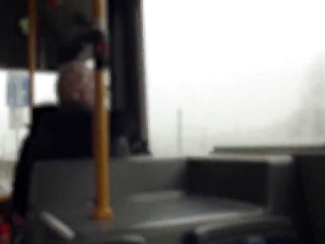 Public sex with a hot blonde on the city bus