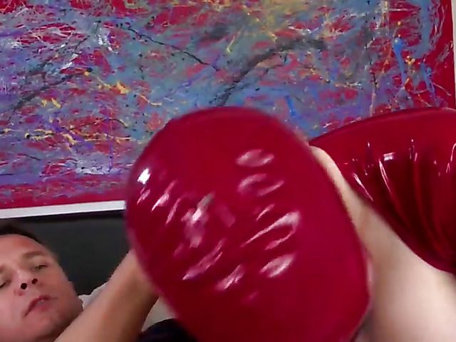 Two latex girls get fucked in every hole