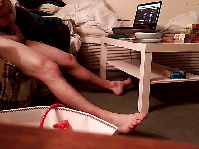 Girlfriend with tattoos gets screwed on webcam