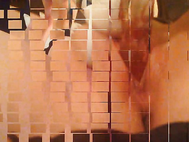 Glass dildo and hitachi wand for amateurs shaved pussy