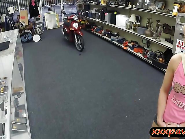 Cute blonde girl pounded by pawn dude