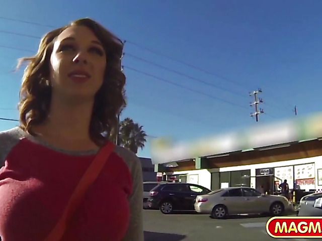 Busty girl with a hot ass picked up and fucked good