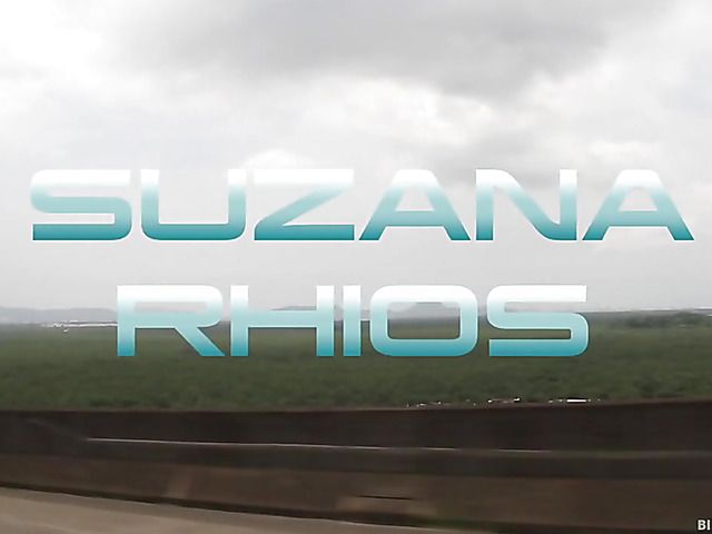 Latina with tan lines Suzana Rhios gets pounded