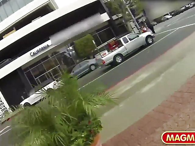 Busty Bibi Noel picked up for a good fuck in the backseat