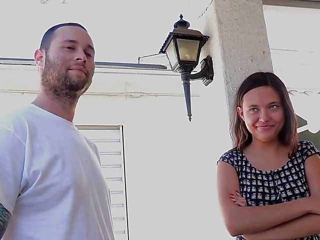 Round ass cutie gets fucked in her first porn