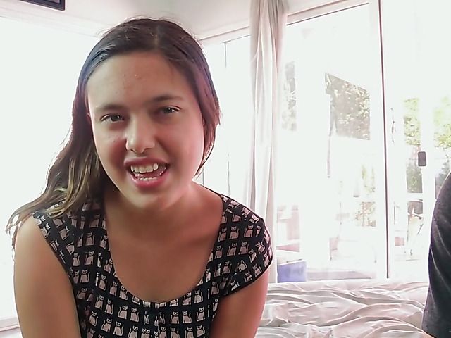 Round ass cutie gets fucked in her first porn