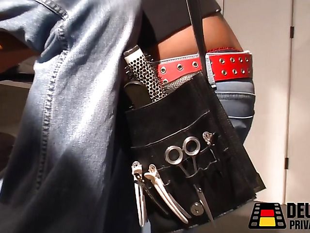 Skinny German redhead MILF sucks & fucks