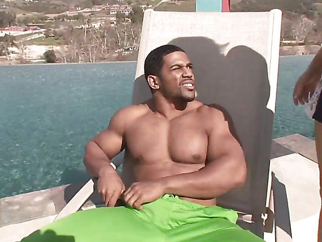 Interracial outdoor fucking with a playful blonde