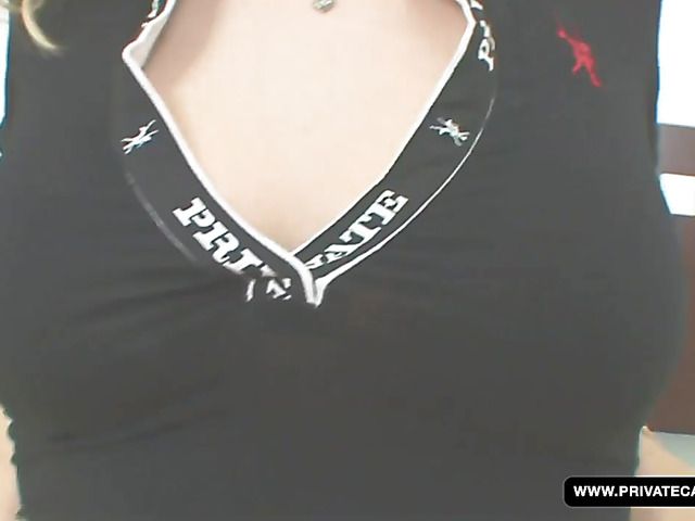 Naughty Aneta with sexy boobs gets it on