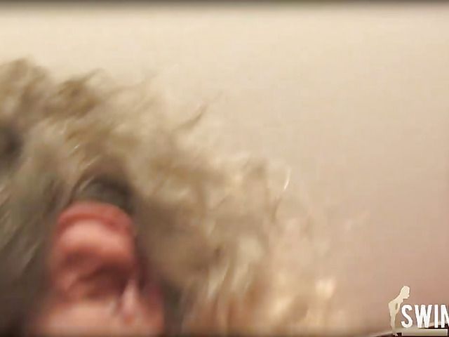 Married woman in nylons gets her shaved cunt stuffed