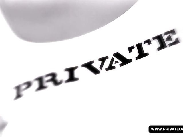 Czech brunette Samantha Johnson interviewed and double fucked