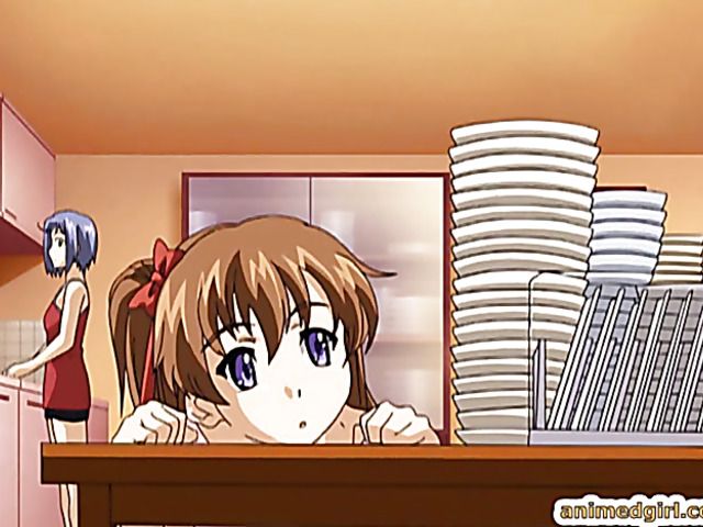 Busty hentai girls getting down and dirty
