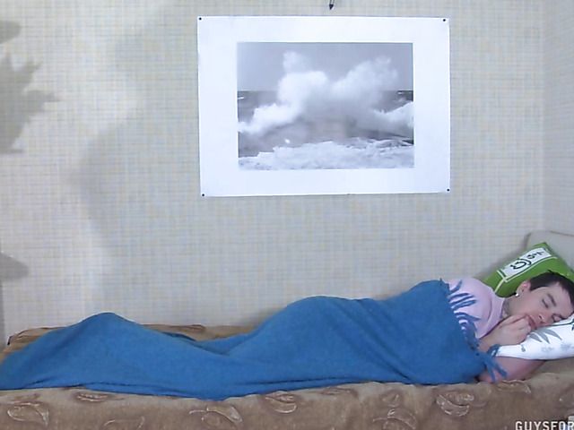 Blonde mature fucks a boy in the morning