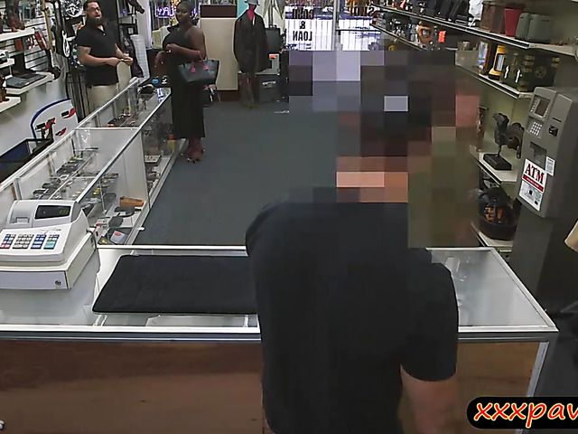 Customers wife pounded by horny pawn guy