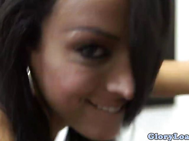 Cum face after gloryhole fuck with a stranger