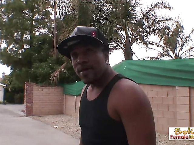 Tall MILF gets drilled by a huge black pole