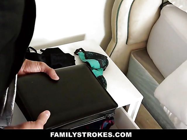 Hardcore sex in the bedroom with a burglar