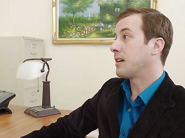 Great office fuck with big boobs MILF Sarah Jessie