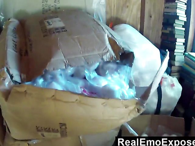 Tight teen with tattoos gets her bald pussy banged POV