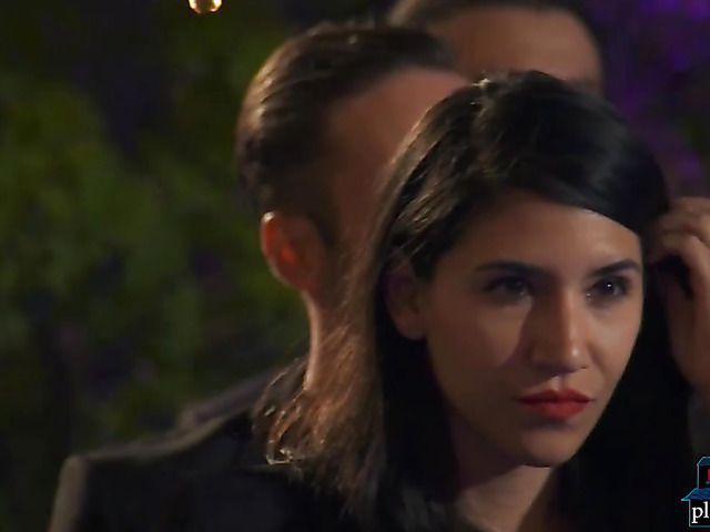 Black cougar fucked after hosting a catwalk lingerie show