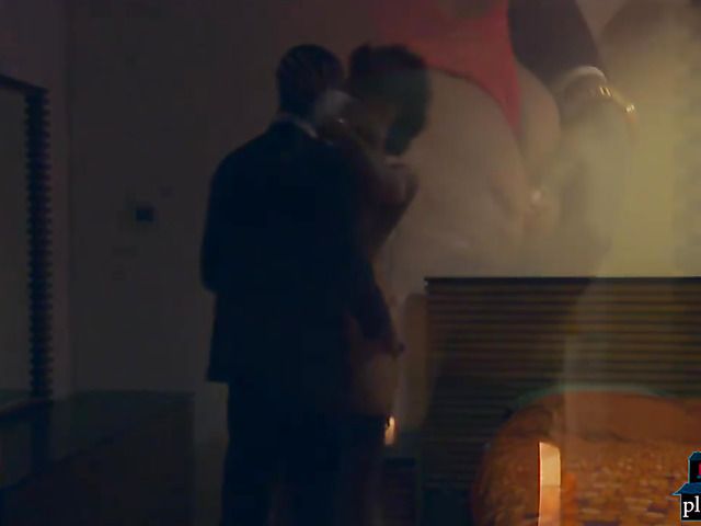 Black cougar fucked after hosting a catwalk lingerie show