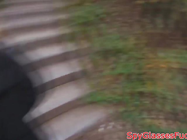 Blonde next door giving street blowjob