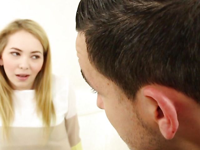 Petite shaved teen Angel Smalls getting creampied