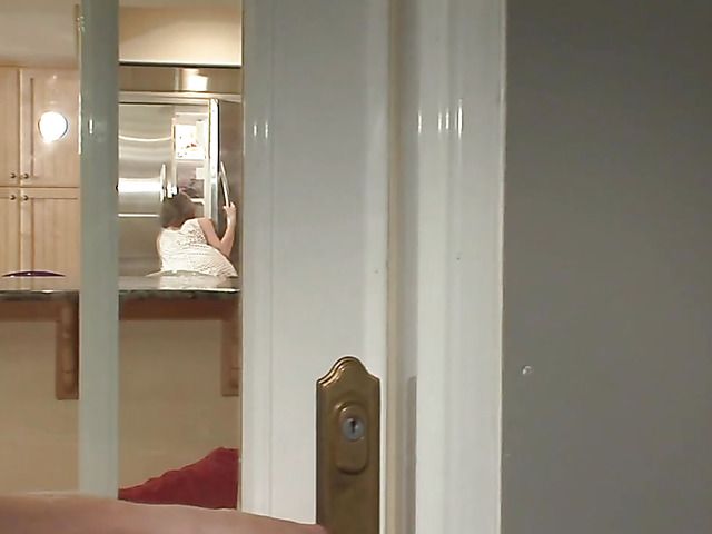 Girl with puffy nipples get boned in the kitchen