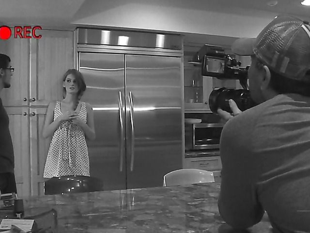 Girl with puffy nipples get boned in the kitchen